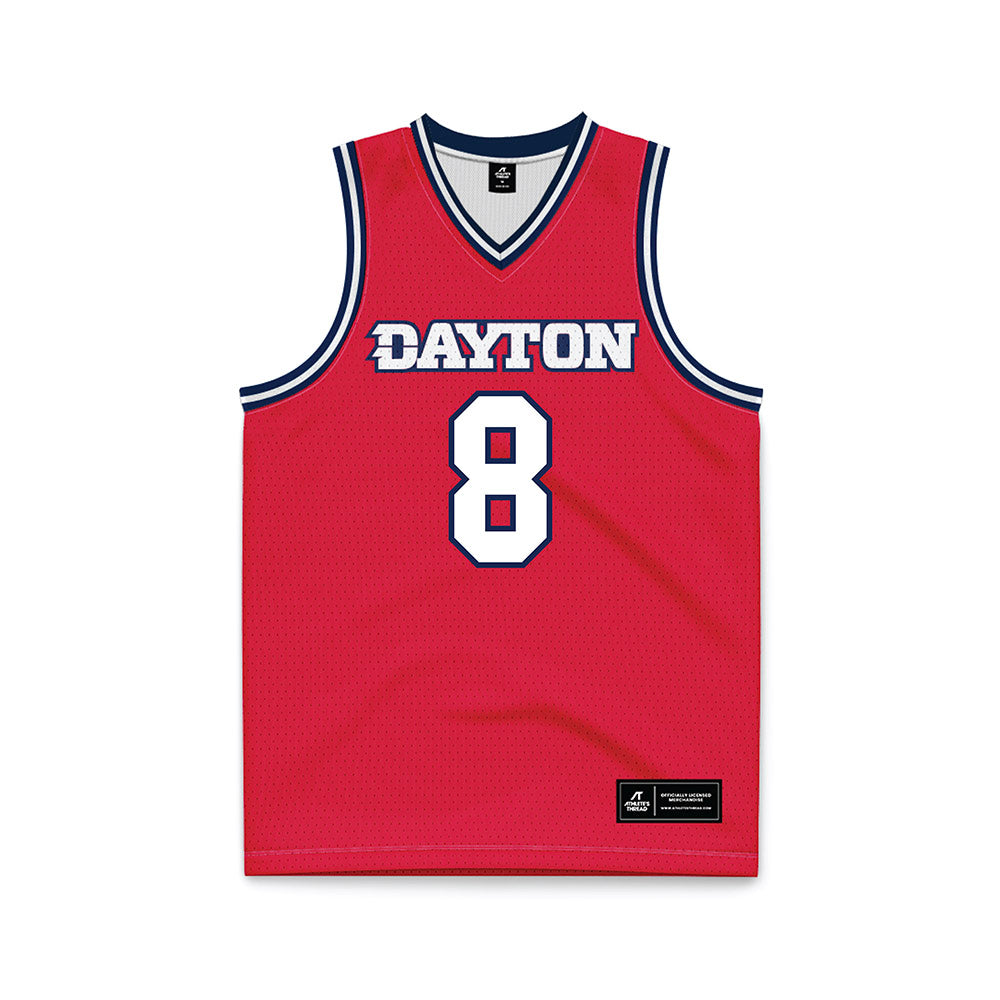 Dayton - NCAA Men's Basketball : Jaron McKie - Red Basketball Jersey-0