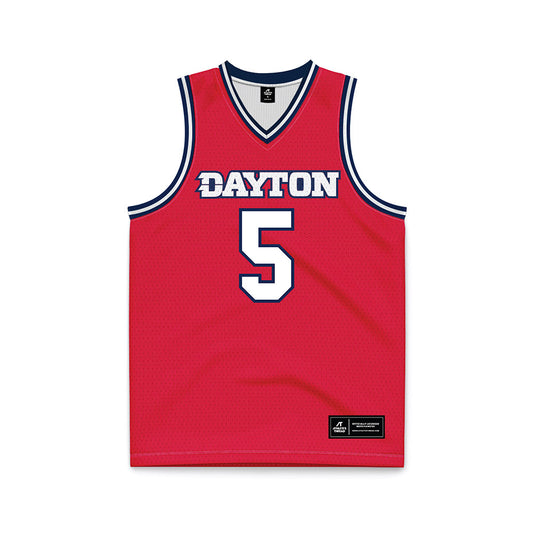 Dayton - NCAA Men's Basketball : Adam Njie Jr. - Red Basketball Jersey-0