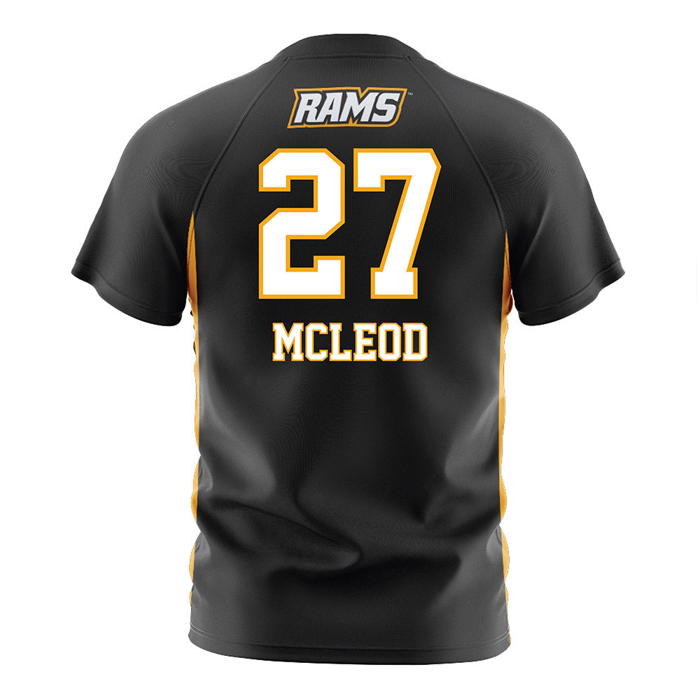 VCU - NCAA Men's Soccer : Scott McLeod - Black Soccer Jersey-1