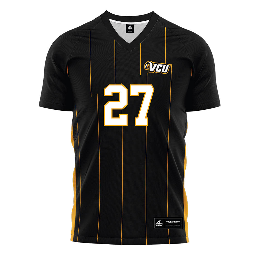 VCU - NCAA Men's Soccer : Scott McLeod - Black Soccer Jersey-0