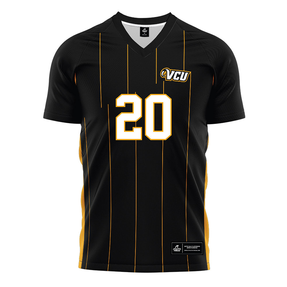 VCU - NCAA Men's Soccer : Emmett Shea - Black Soccer Jersey-0