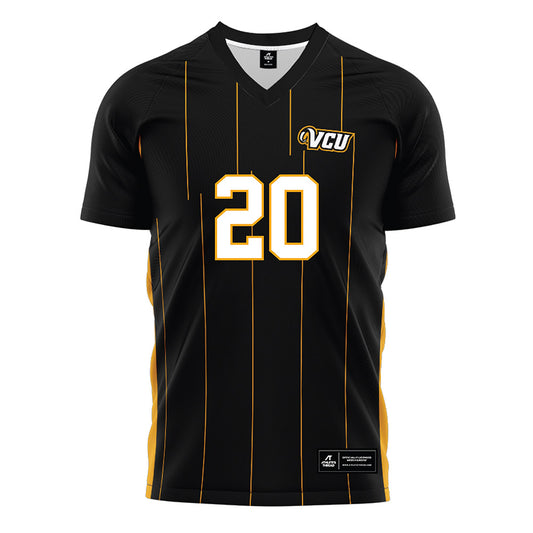 VCU - NCAA Men's Soccer : Emmett Shea - Black Soccer Jersey-0