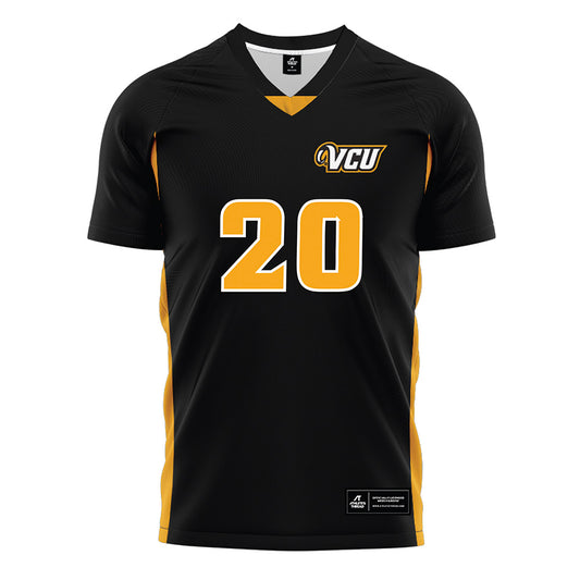 VCU - NCAA Women's Soccer : Jordyn Hall - Black Soccer Jersey-0