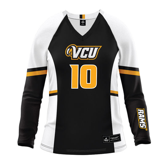 VCU - NCAA Women's Volleyball : Kayla Foley - Black Volleyball Jersey-0