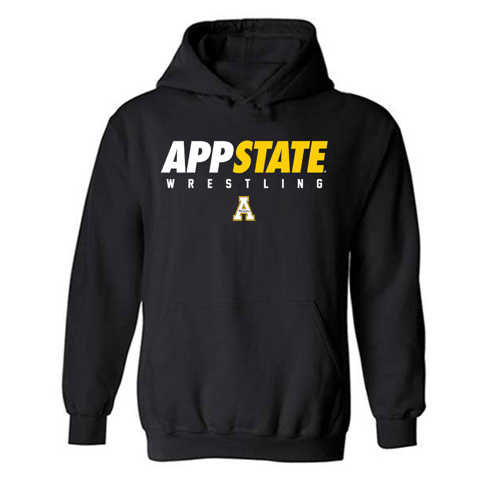 App State - NCAA Wrestling : Desmond Macklin - Classic Shersey Hooded Sweatshirt-0