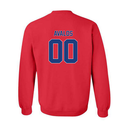 LA Tech - NCAA Women's Bowling : Paulina Avalos - Red Crewneck Sweatshirt-1
