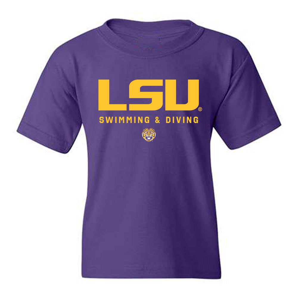 LSU - NCAA Men's Swimming & Diving : Collin Quickstad - Classic Shersey Youth T-Shirt-0