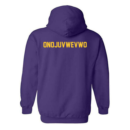 LSU - NCAA Women's Track & Field : Ella Onojuvwevwo - Classic Shersey Hooded Sweatshirt-1