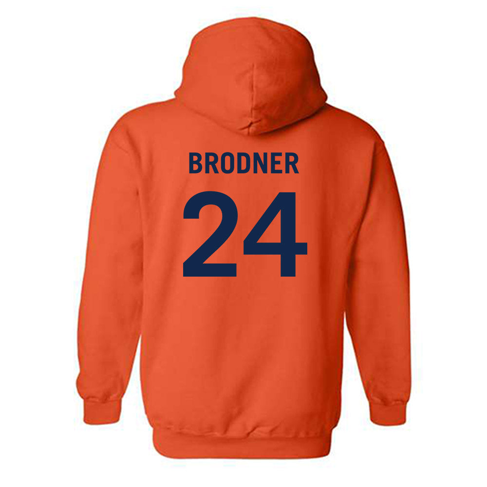 Virginia - NCAA Women's Volleyball : Sarah Brodner - Classic Shersey Hooded Sweatshirt-1