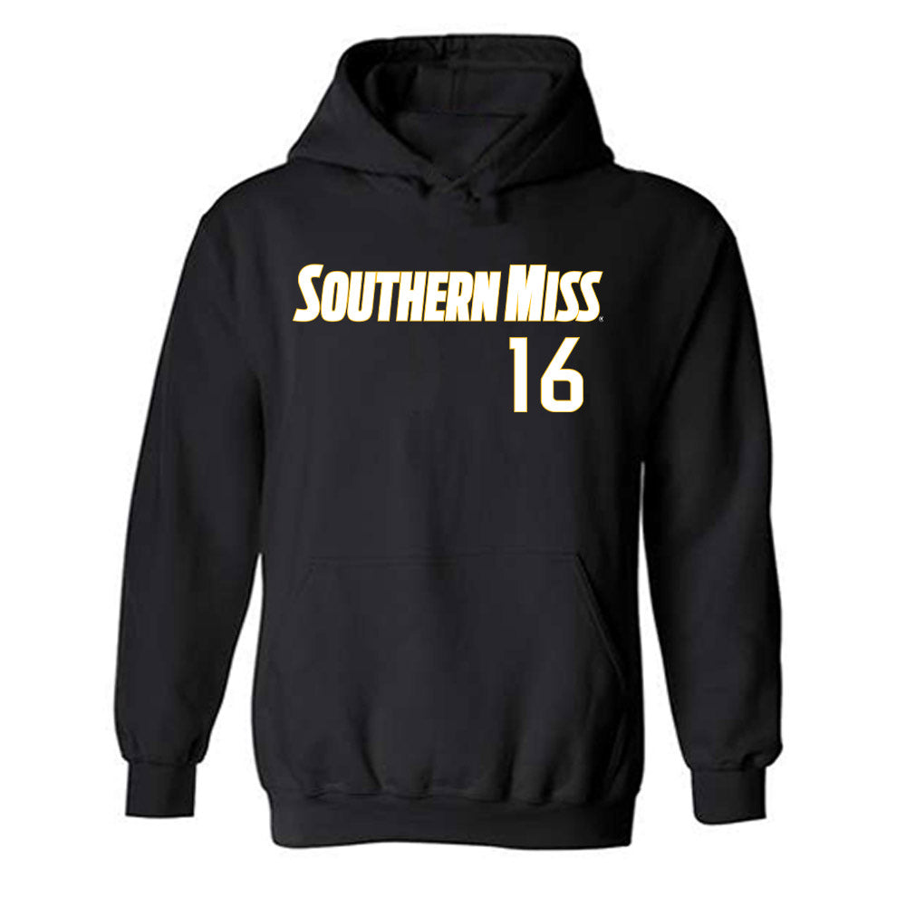Southern Miss - NCAA Softball : Jadyn Rausch - Replica Shersey Hooded Sweatshirt-0
