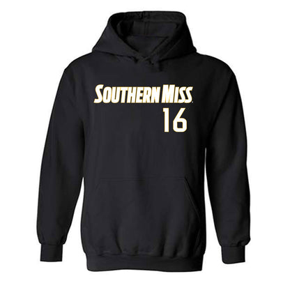 Southern Miss - NCAA Softball : Jadyn Rausch - Replica Shersey Hooded Sweatshirt-0