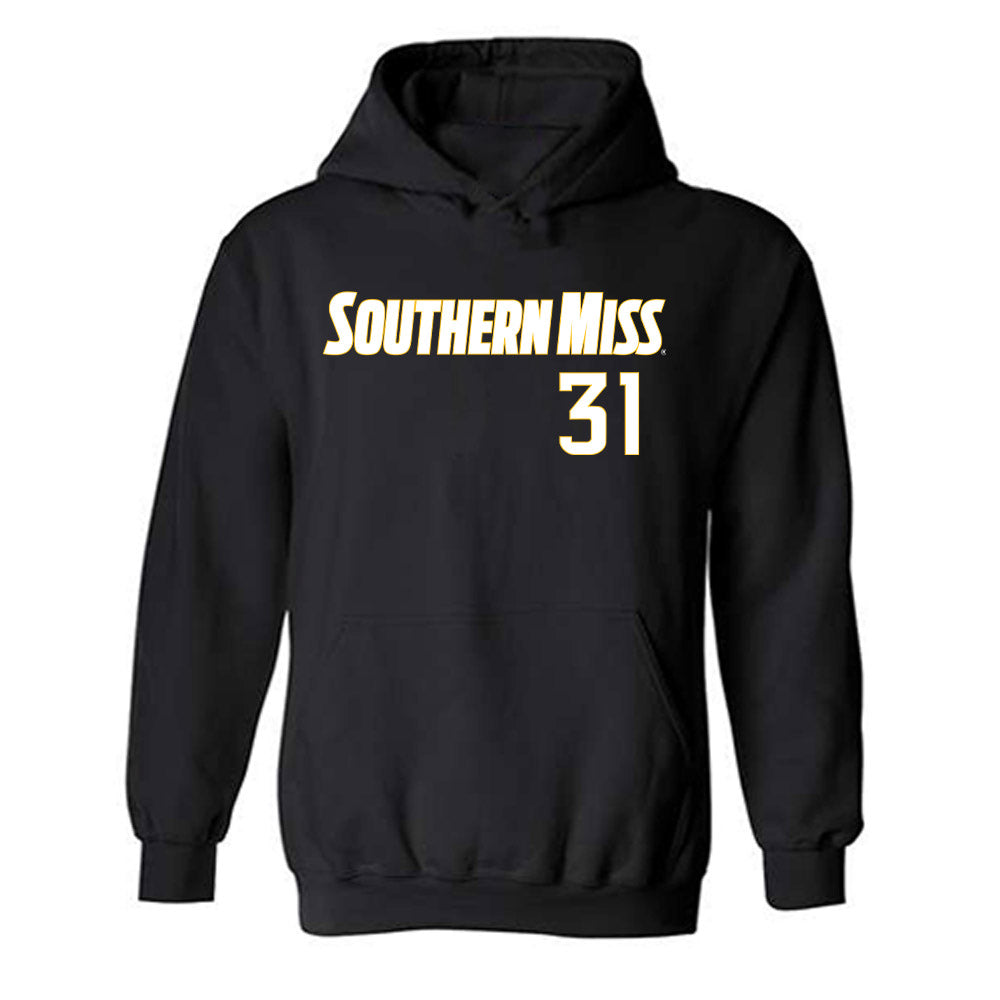 Southern Miss - NCAA Softball : Hannah Christian - Replica Shersey Hooded Sweatshirt-0