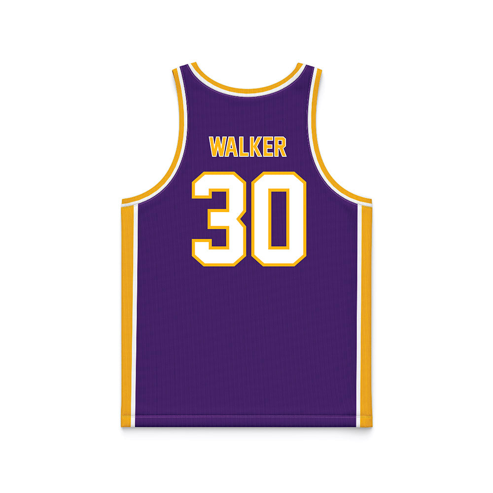 Northern Iowa - NCAA Women's Basketball : Lauren Walker - Purple Basketball Jersey-1