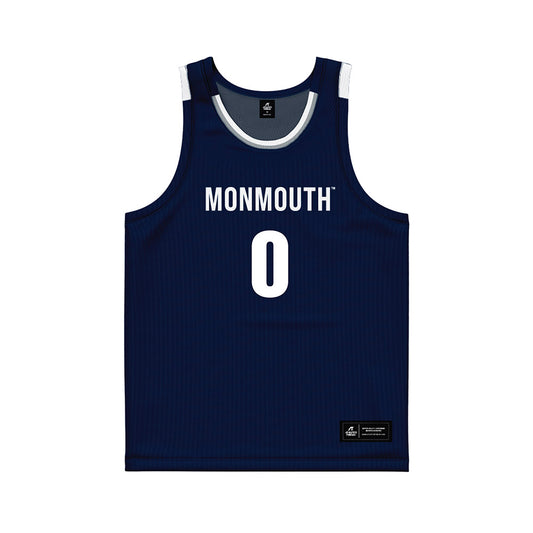 Monmouth - NCAA Men's Basketball : Dok Muordar - Blue Basketball Jersey