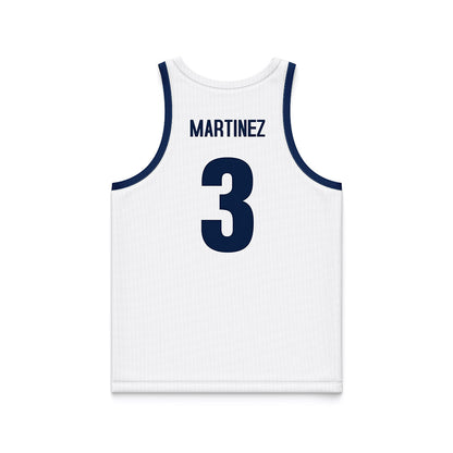 Monmouth - NCAA Men's Basketball : Anthony Martinez - White Basketball Jersey-1