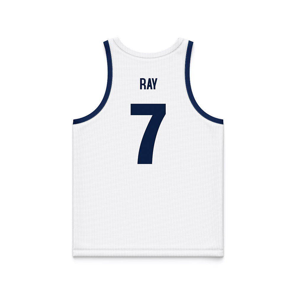 Monmouth - NCAA Men's Basketball : Justin Ray - White Basketball Jersey-1