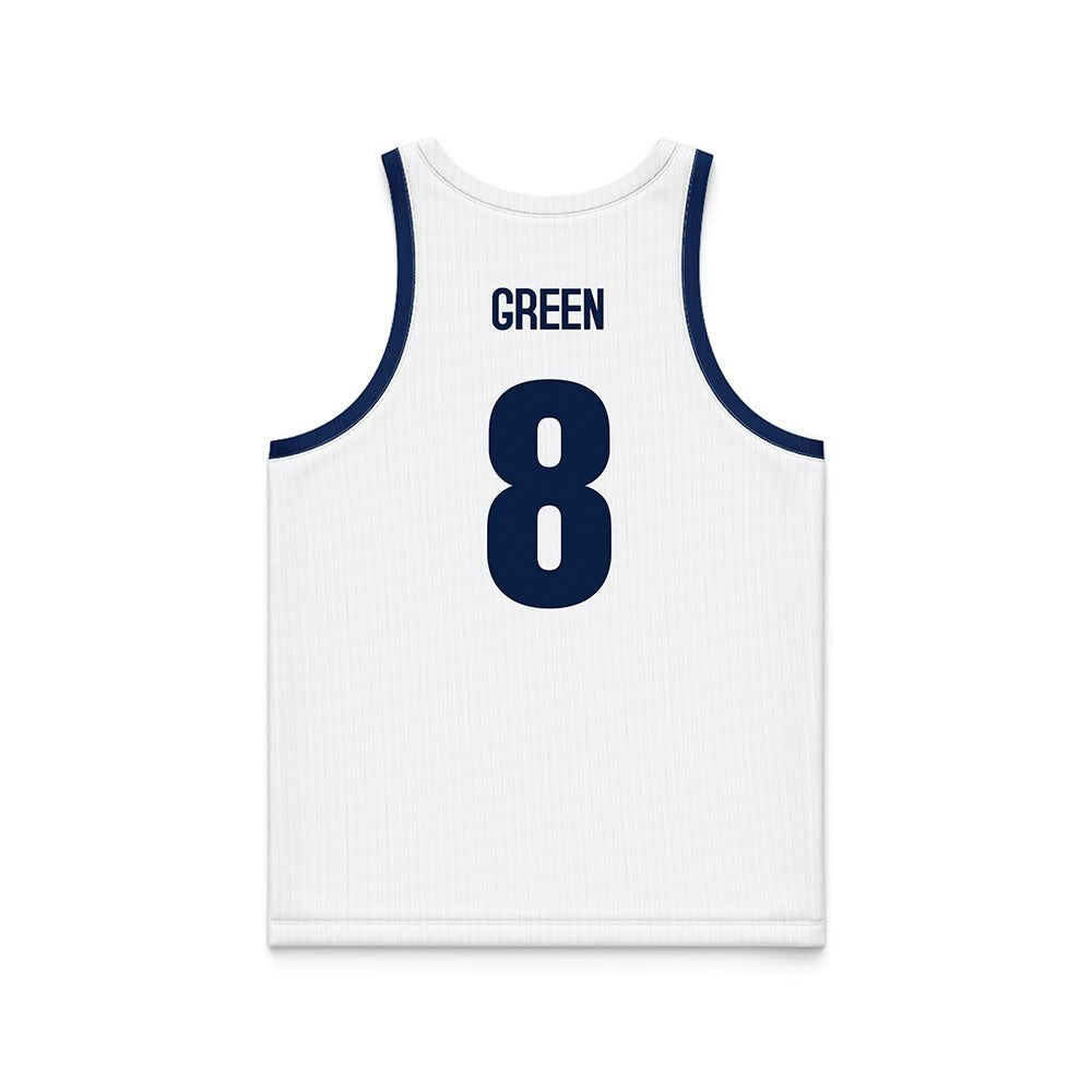 Monmouth - NCAA Men's Basketball : Christopher Green - White Basketball Jersey-1