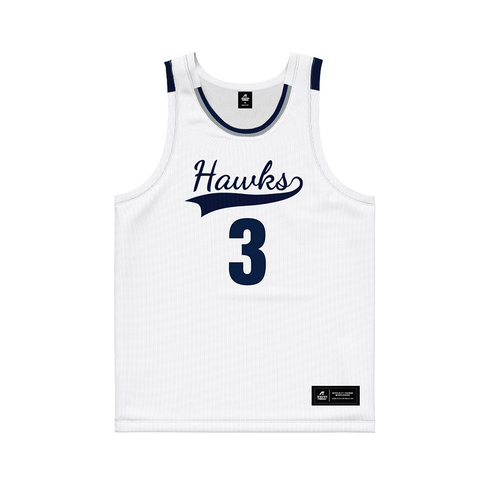 Monmouth - NCAA Men's Basketball : Anthony Martinez - White Basketball Jersey-0