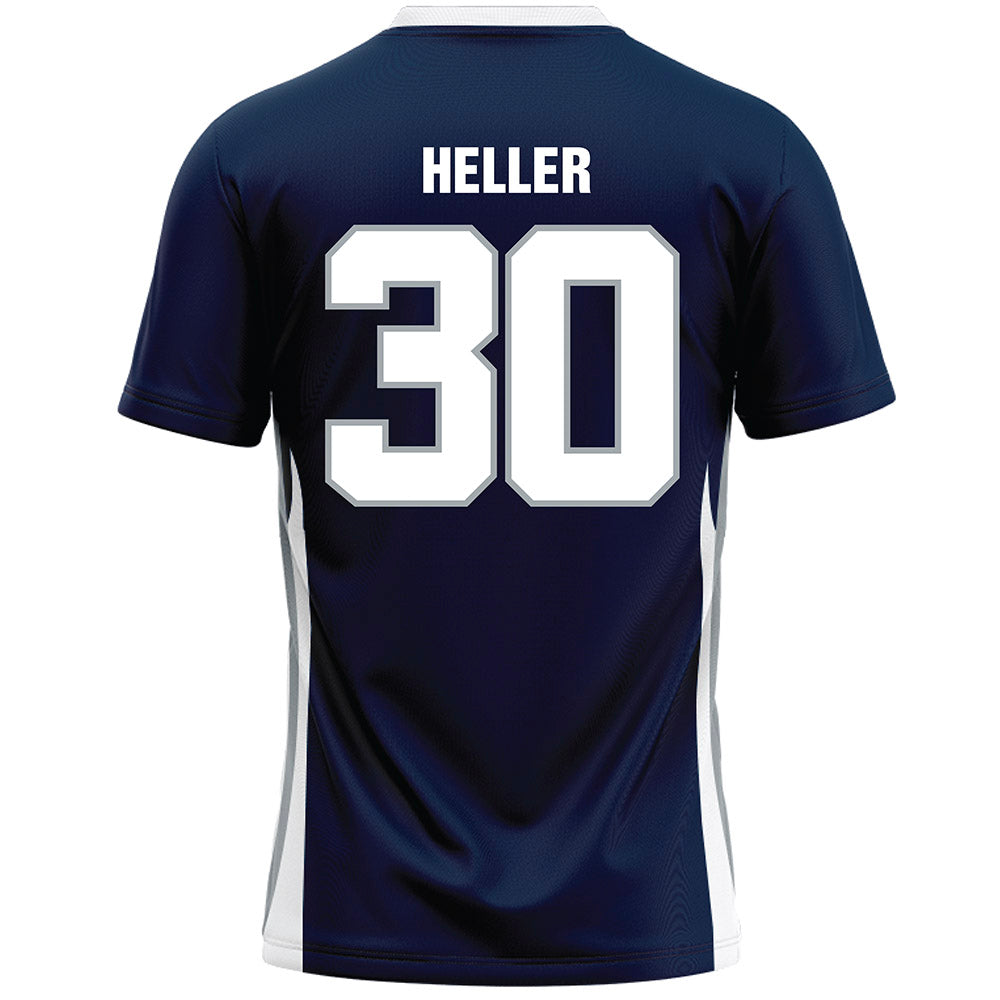 Monmouth - NCAA Men's Lacrosse : Tommy Heller - Blue Lacrosse Jersey-1