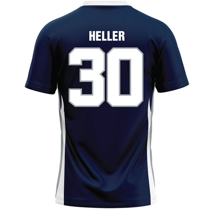 Monmouth - NCAA Men's Lacrosse : Tommy Heller - Blue Lacrosse Jersey-1