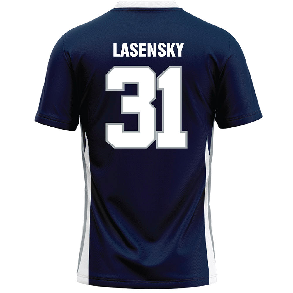 Monmouth - NCAA Men's Lacrosse : Brayden Lasensky - Blue Lacrosse Jersey-1