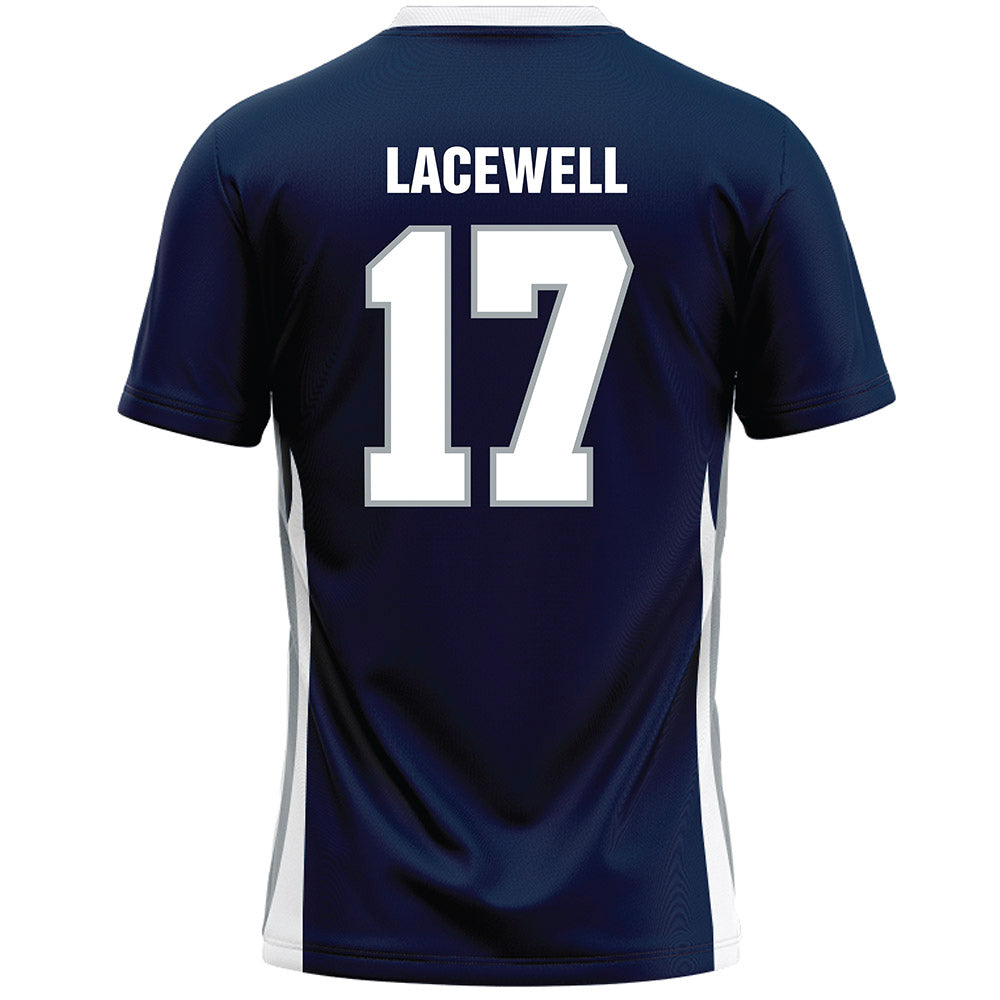 Monmouth - NCAA Men's Lacrosse : Terrence Lacewell - Blue Lacrosse Jersey-1