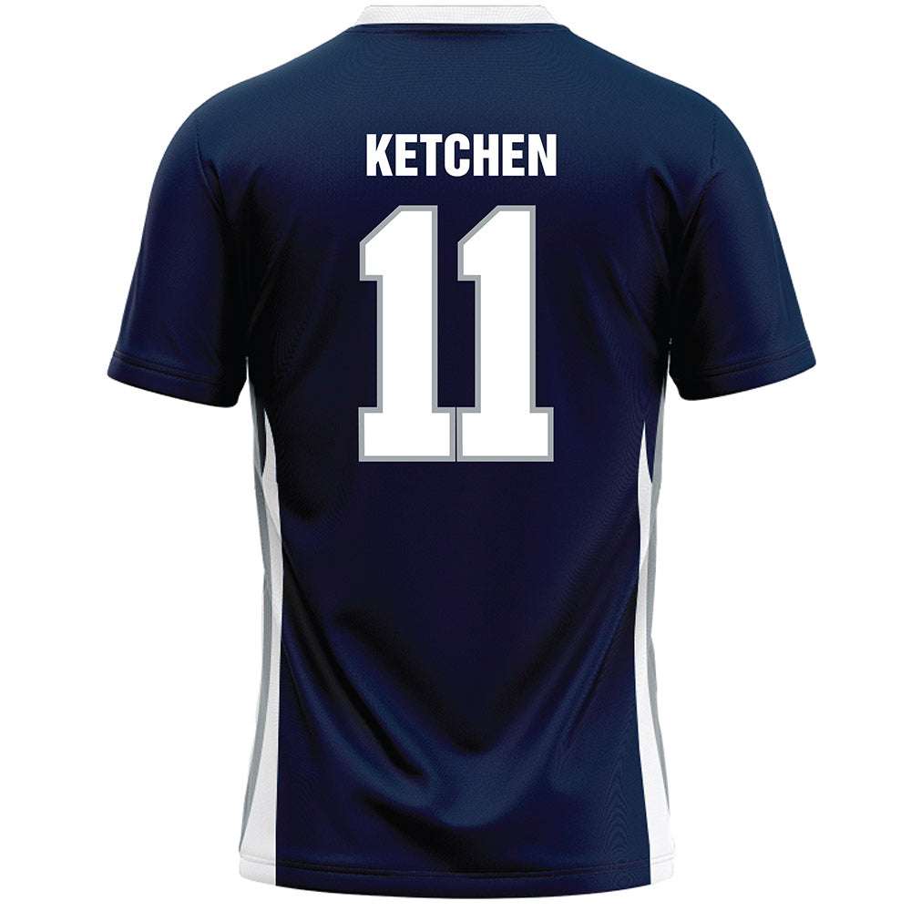 Monmouth - NCAA Men's Lacrosse : Sean Ketchen - Blue Lacrosse Jersey-1