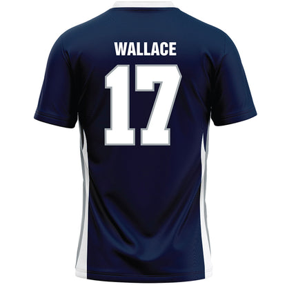 Monmouth - NCAA Men's Lacrosse : Ryan Wallace - Blue Lacrosse Jersey-1