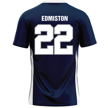 Monmouth - NCAA Men's Lacrosse : Miles Edmiston - Blue Lacrosse Jersey-1