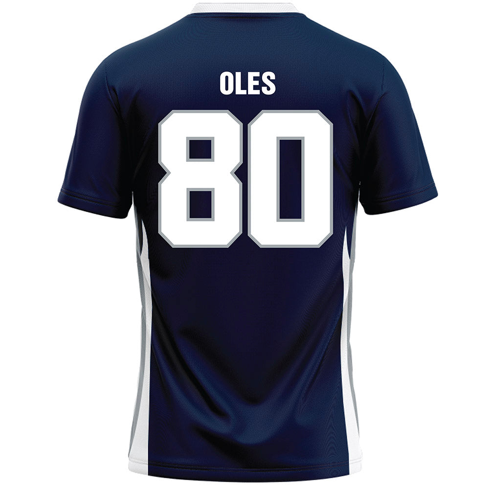 Monmouth - NCAA Men's Lacrosse : Lincoln Oles - Blue Lacrosse Jersey-1