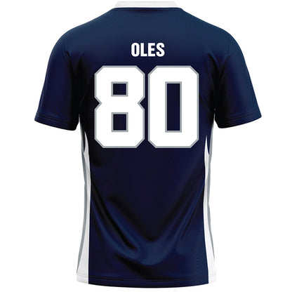 Monmouth - NCAA Men's Lacrosse : Lincoln Oles - Blue Lacrosse Jersey-1