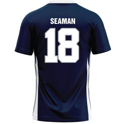 Monmouth - NCAA Men's Lacrosse : Gavin Seaman - Blue Lacrosse Jersey-1