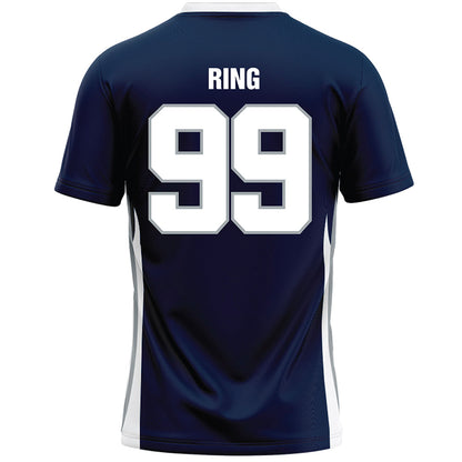 Monmouth - NCAA Men's Lacrosse : Kevin Ring - Blue Lacrosse Jersey-1