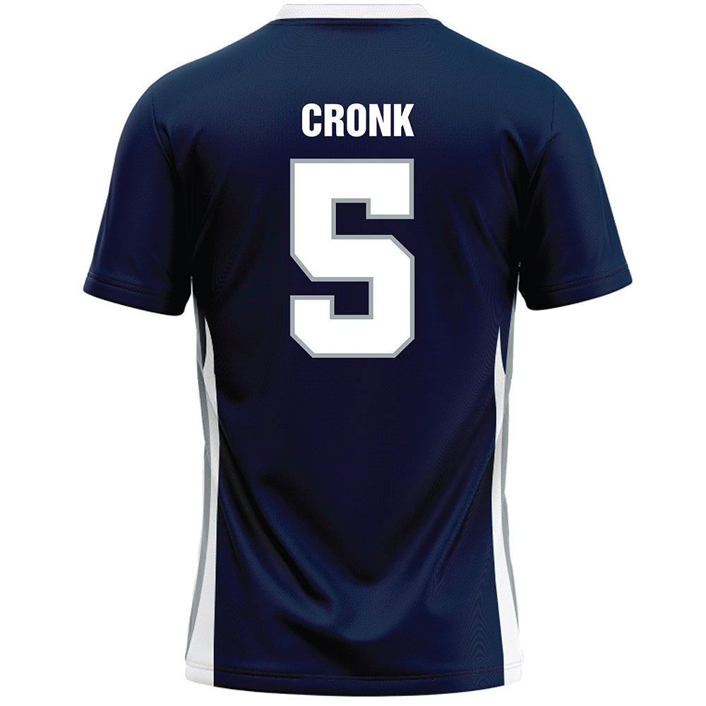 Monmouth - NCAA Men's Lacrosse : Ethan Cronk - Blue Lacrosse Jersey-1