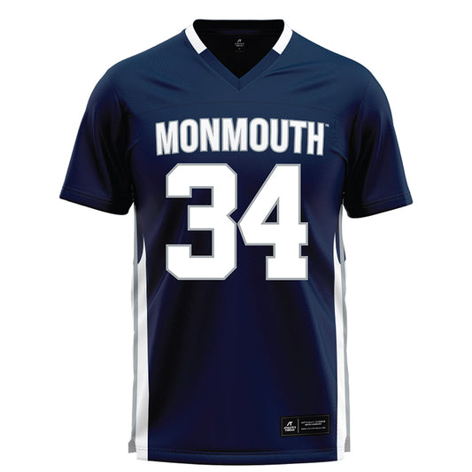 Monmouth - NCAA Men's Lacrosse : Landon Parker - Blue Lacrosse Jersey-0