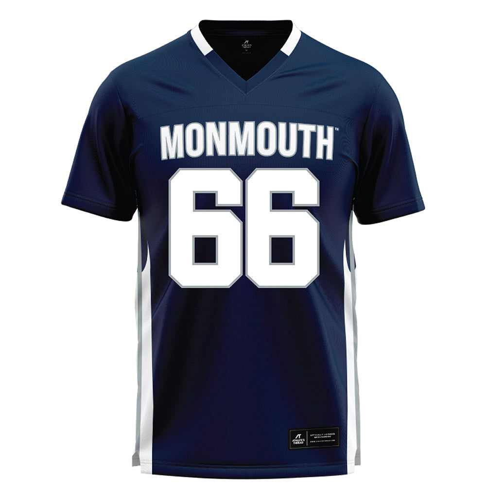 Monmouth - NCAA Men's Lacrosse : Sean Donegan - Blue Lacrosse Jersey-0