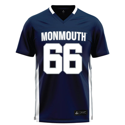 Monmouth - NCAA Men's Lacrosse : Sean Donegan - Blue Lacrosse Jersey-0