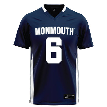 Monmouth - NCAA Men's Lacrosse : Ryan O'Rourke - Blue Lacrosse Jersey-0