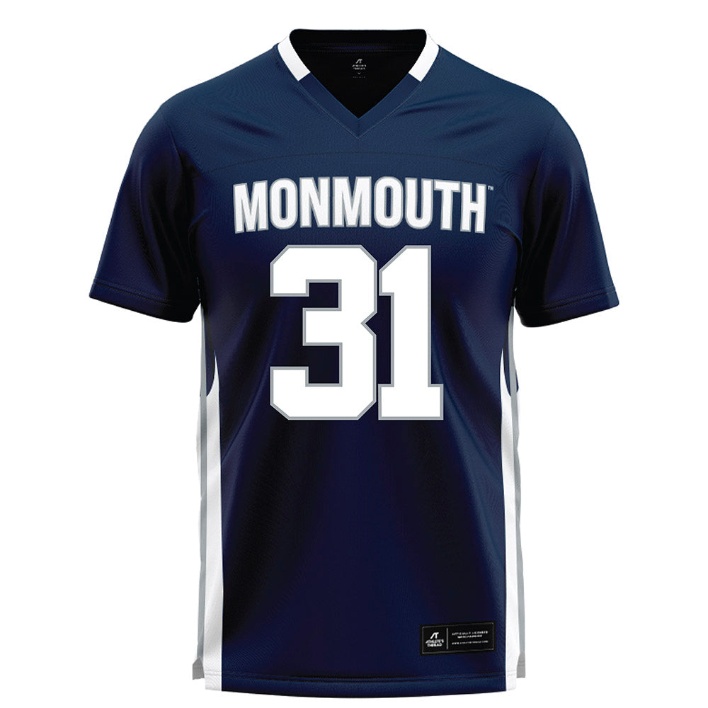 Monmouth - NCAA Men's Lacrosse : Brayden Lasensky - Blue Lacrosse Jersey-0
