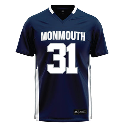Monmouth - NCAA Men's Lacrosse : Brayden Lasensky - Blue Lacrosse Jersey-0
