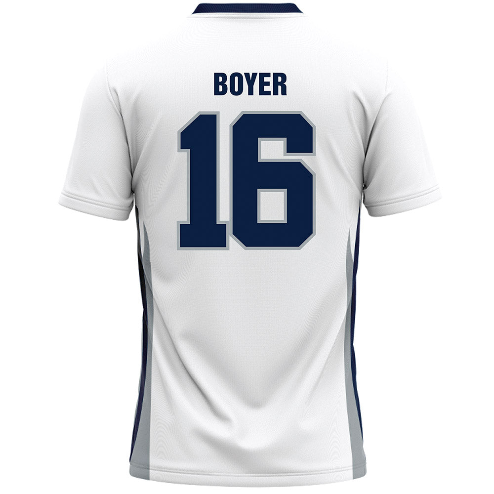 Monmouth - NCAA Men's Lacrosse : Daniel Boyer - White Lacrosse Jersey-1