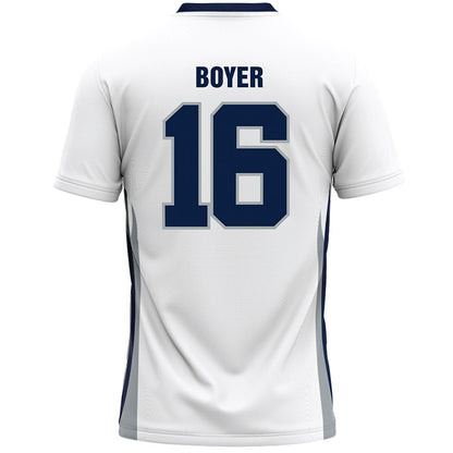 Monmouth - NCAA Men's Lacrosse : Daniel Boyer - White Lacrosse Jersey-1