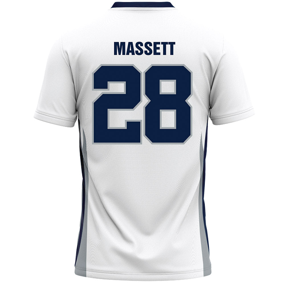 Monmouth - NCAA Men's Lacrosse : Sean Massett - White Lacrosse Jersey-1