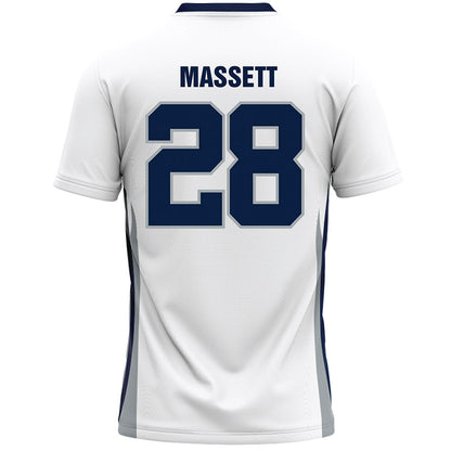 Monmouth - NCAA Men's Lacrosse : Sean Massett - White Lacrosse Jersey-1