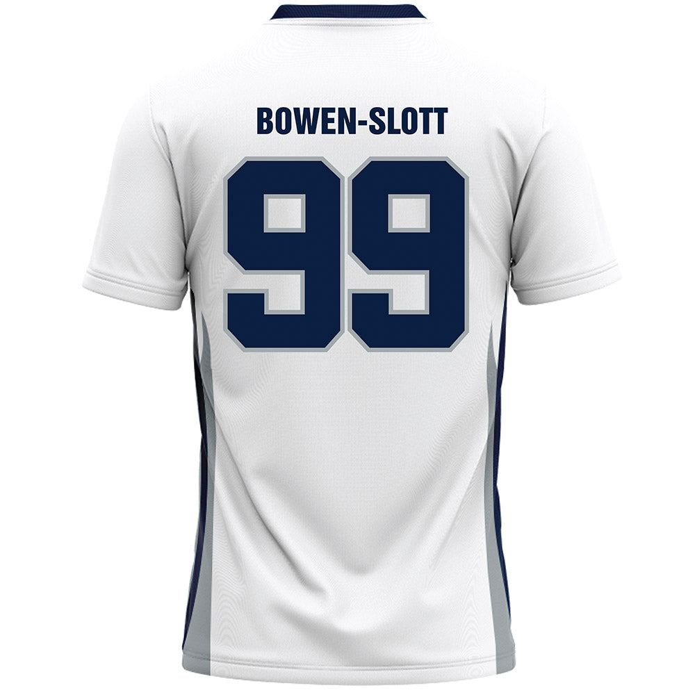 Monmouth - NCAA Men's Lacrosse : Gabe Bowen-Slott - White Lacrosse Jersey-1