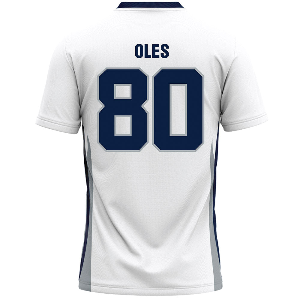 Monmouth - NCAA Men's Lacrosse : Lincoln Oles - White Lacrosse Jersey-1