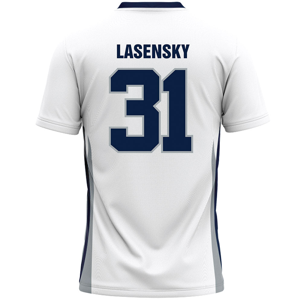 Monmouth - NCAA Men's Lacrosse : Brayden Lasensky - White Lacrosse Jersey-1