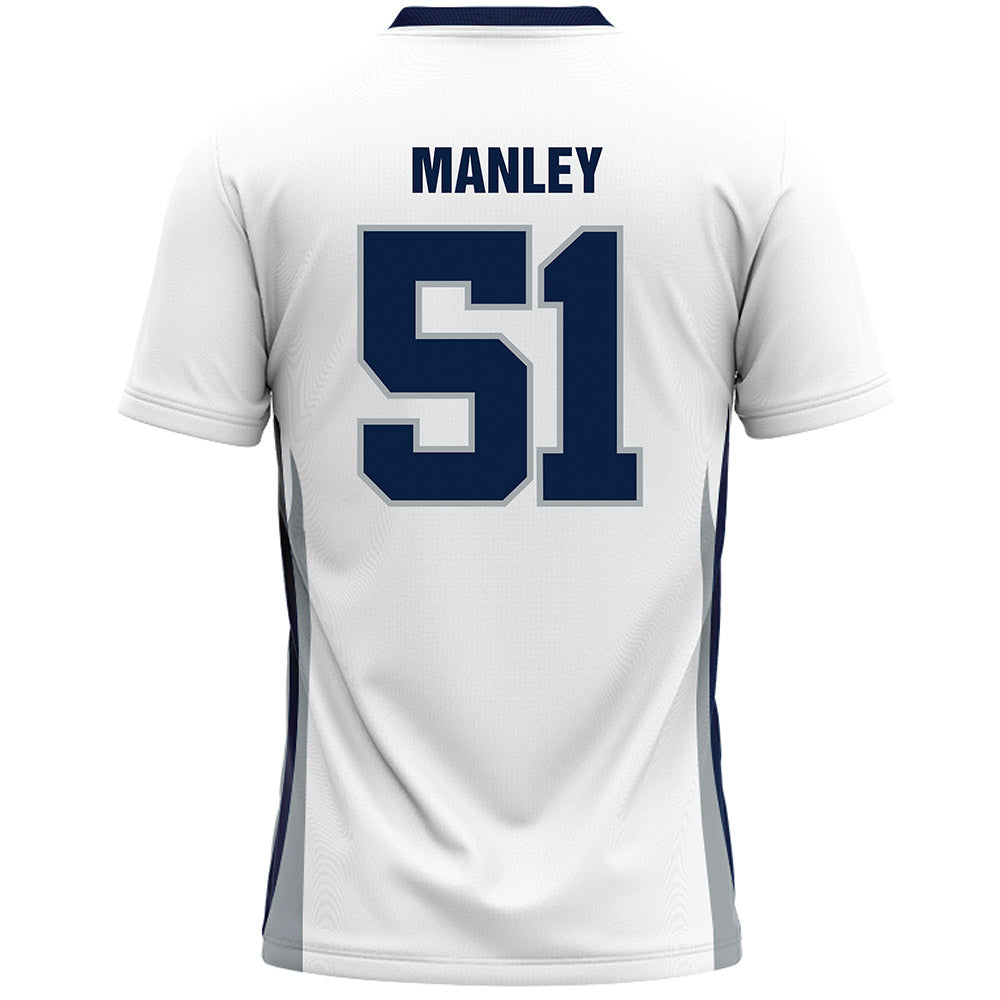 Monmouth - NCAA Men's Lacrosse : Tommy Manley - White Lacrosse Jersey-1