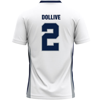 Monmouth - NCAA Men's Lacrosse : Matt Dollive - White Lacrosse Jersey-1