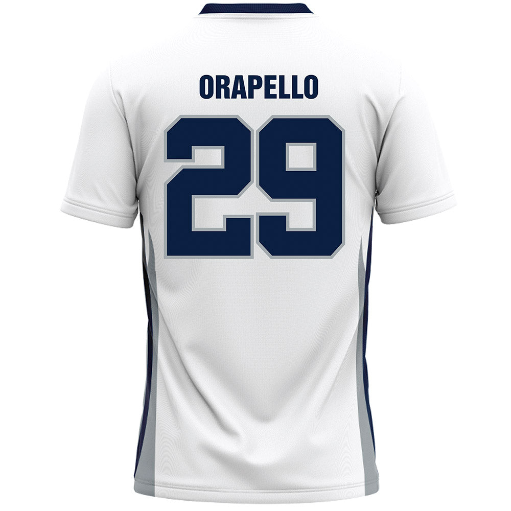 Monmouth - NCAA Men's Lacrosse : Patrick Orapello - White Lacrosse Jersey-1